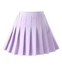 Girls' Mini Pleated Skort Purple 130 6-7Y