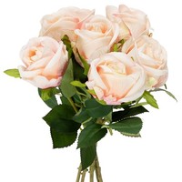 KüNstlicher Rosenstrauß FüR Elegante Dekoration Und Festliche AnläSse, 6 StüCk