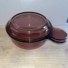 Vintage Pyrex Visions Cranberry P-150 Grab It with Glass