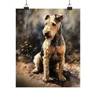 Lakeland Terrier Dog Art Print, Dog Wall Art, Animal Art Print, Pet Artwork