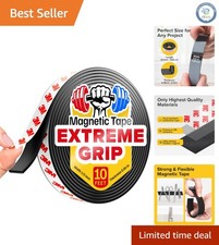 10ft x 1/2 Inch Super Sticky Magnetic Tape - Ideal for Organizing Projects