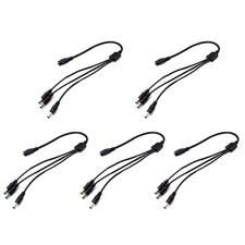 1:3 DC Power Splitter Cable Cord 1 Female to 3 Male 5.5x2.1mm Port Repair Accs