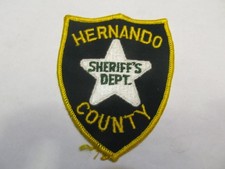 Florida Hernando Co Sheriff Patch Old Cheese Cloth
