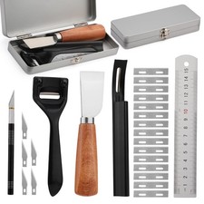 Leather Skiver Carving Metal Sharp Skiving Beveler Tools Beveler Leather Cutt...