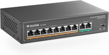 10 Port Poe Switch with 8 Port Poe , 2 Fast Ethernet Uplink, 100Mbps, 120W 802.3