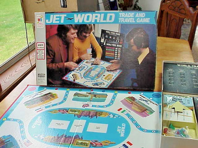 Nice Vtg 1975 Milton Bradley Jet World Board Game COMPLETE 