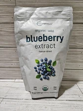 Micro Ingredients Organic Wild Blueberry Extract Freeze-Dried 10 oz 3/2027