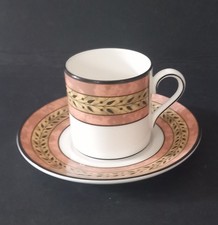 Wedgwood Cup & Saucer. Sparta Pattern. Demitasse / Coffee Can. Cabinet Cup