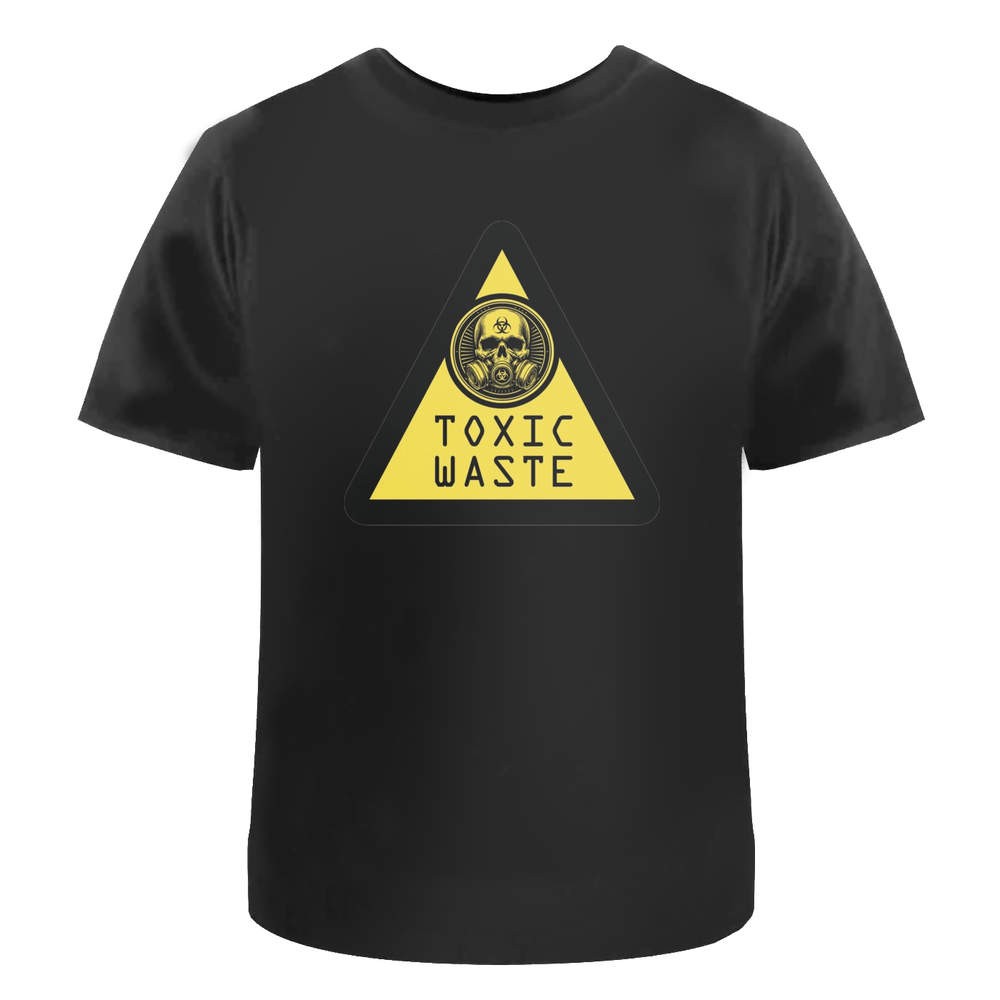 Toxic Waste Warning Triangle' Unisex T-Shirt - 100% Cotton (S-XXL