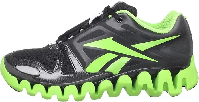 Reebok Women's ZigDynamic Running Shoes Sneakers Black/ Sushi Green