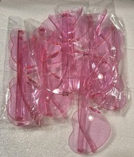 Lot Of 8 Girls Heart Shaped Sunglasses Transparent Rimless for Party/ Event