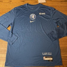 Nike NBA Minnesota Timberwolves Dri-Fit Pre Game Warm Up Shirt Men's Large Alt