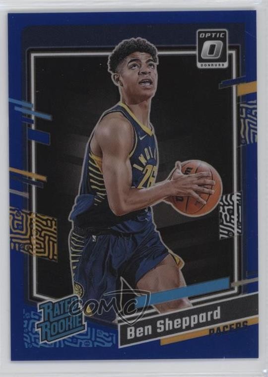 2023-24 Panini Donruss Optic Rated Rookie Blue Prizm /49 Ben Sheppard #221 16wc