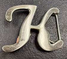 Bold Capital  K  Cut-Out Belt Buckle   Personalized Style Statement 