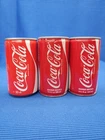 Lot of 3 - Vintage Foreign Coca-Cola - 12oz Steel Pull Tab Soda Cans