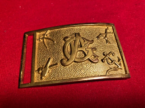 CIVIL WAR GAR VETERANS' MEMBERSHIP BELT BUCKLE - WITH UNCOMMON DESIGN