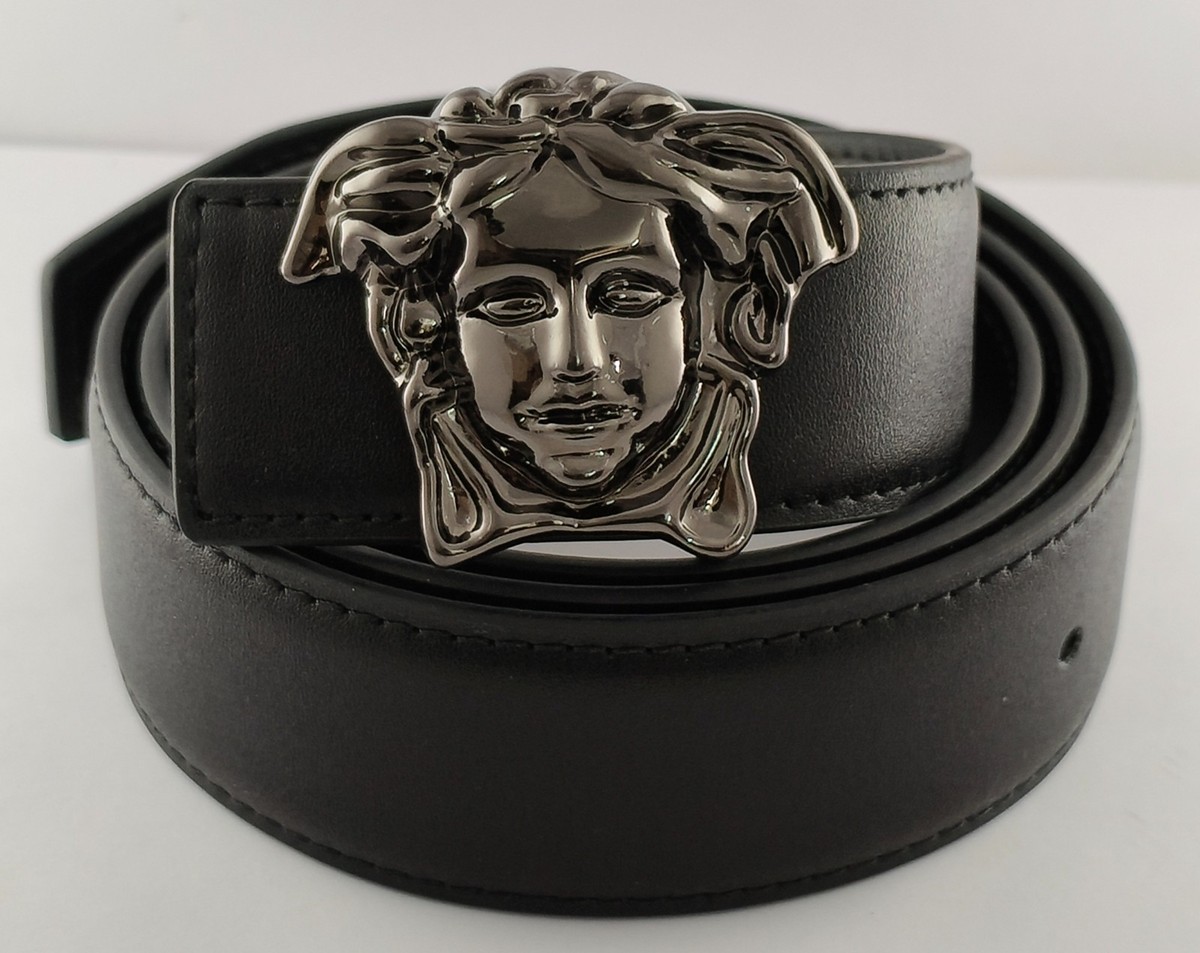 Versace Special Edition Black Color Men Leather Belt With Box