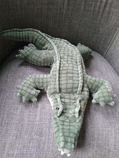 Folkmanis Alligator Puppet Plush Full Body Green Crocodile Teeth