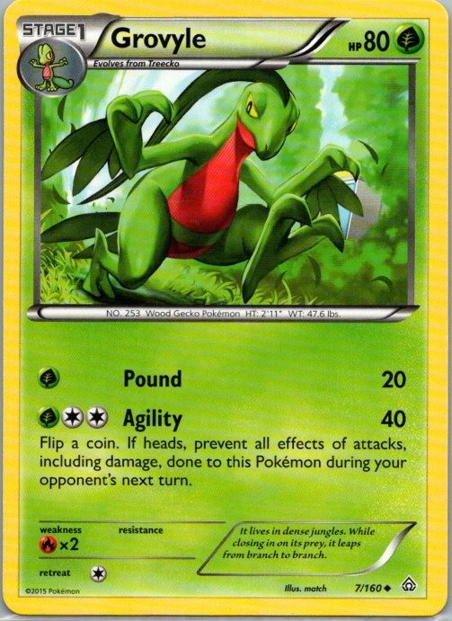 Grovyle 7/160 XY - Primal Clash Regular