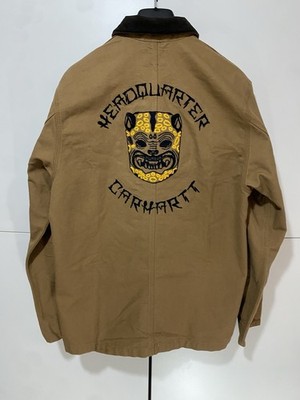 Michigan Coat Jacke Carhartt Wip x Headquarter Size XL Braun mit Patch Neu