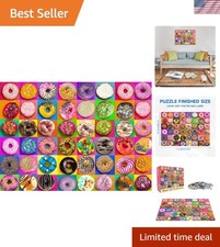 Jigsaw Puzzles 1000 Pieces for Adults, Families Donuts Pieces Fit Together Pe...