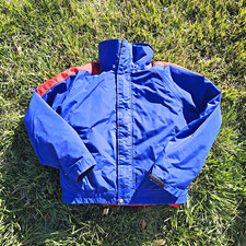 Vintage 90s The North Face Extreme GORE-TEX Ski Jacket Blue Red USA Made M