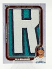 Julio Rodriguez 2025 Topps In the Name "R" Letterman Nameplate 1/1 Game Used