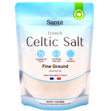 Sante Naturelle CELTIC Salt ORGANIC Fine Ground - 1.1lb 18oz Unrefined French