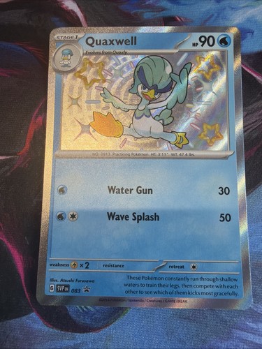 Pokemon Quaxwell (83/295) Scarlet & Violet Black Star Promos NM HOLO Shiny Card