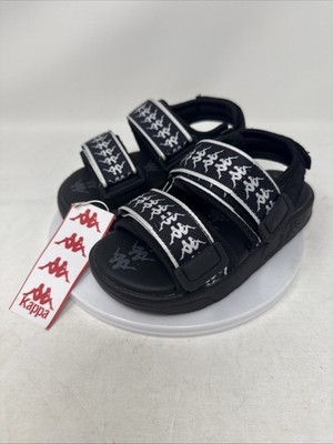 Kappa slides size 13 Mitel Black Sandals with Straps for Men & Women | Kappa USA main image 3