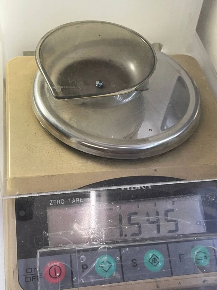 1.54 Ct Blue Salt And Pepper Lab Grown Diamond Cushion Loose Lab Created Diamond - Image 4 of 4