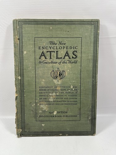 1917 The New Encyclopedic Atlas And Gazetteer Of The World P.F Collier & Son - Bild 1 von 12