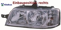 Abakus 550-1130R-LD-EM Hauptscheinwerfer Rechts Scheinwerfer