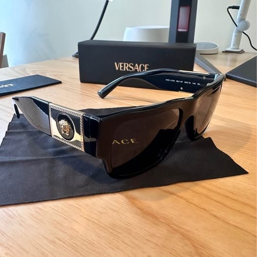 Versace VE4406 GB1/87 56mm Black/Dark Grey Sunglasses for Men. thumbnail 9