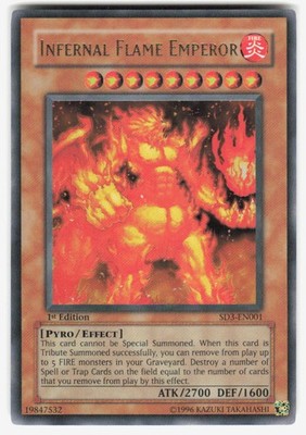 Infernal Flame Emperor Ultra Rare Structure Deck: Blaze of Destruction SD3-EN001