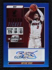 2018 Contenders Optic Veteran Ticket Blue Prizm 1/35 Dwyane Wade Auto HOF 0c3u