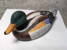 Vintage Porcelain Mallard Duck Hand Painted Made In Taiwan Beautiful Color