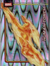 2026 Topps Chrome Marvel Comics #51 Human Torch RayWave Refractor