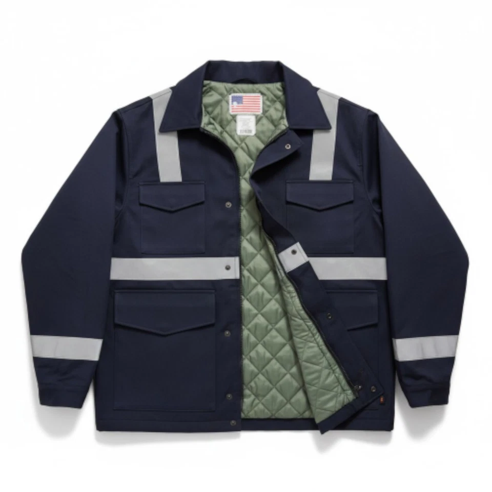 Dakota Outerwear Insulated Fire Resistant Jacket with Reflectors, Men's S-4XL - Image 3 of 4