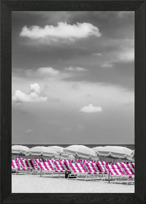 Idyllic beach scene Framed Wall Art Poster Canvas Print Picture