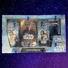✨ 2025 Topps Chrome STAR WARS SUPER BOX [Costco Exclusive] - Damaged Box ✨