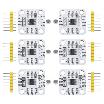 6Pcs AS5600 Magnetic Encoder Magnetic Induction Angle Measurement Sensor Module 