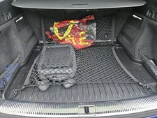 Rear Trunk Envelope + Floor Style Organizer Cargo Nets for AUDI Q8 SQ8 2019-2025