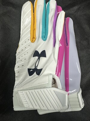 New Under Armour UA Spotlight NFL Football Gloves Men's Sz X-LARGE