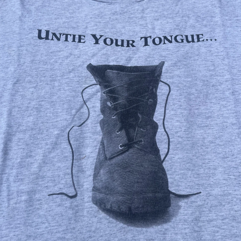 VINTAGE Double Sided 90s Timberland Promo Political Racism Shirt XL - Image 2 of 4