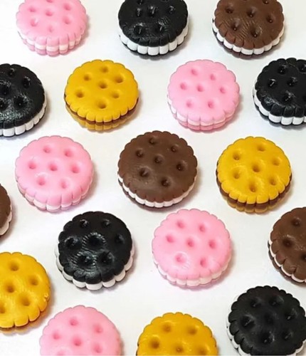 Barbi Puppenhaus Miniatur Essen Mini Cookies Chocolate Chip Jumbo Lot 👻🧲 6 Stck. - Bild 6 von 12