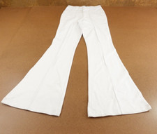 Fashion Nova Womens Size Small White Stretch High Rise Seamed Flare Leg Pant NWT