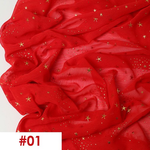 Star Bronzing Crepe Chiffon Fabric Cloth for Sewing Dress Craft Material 150cm - Picture 13 of 22