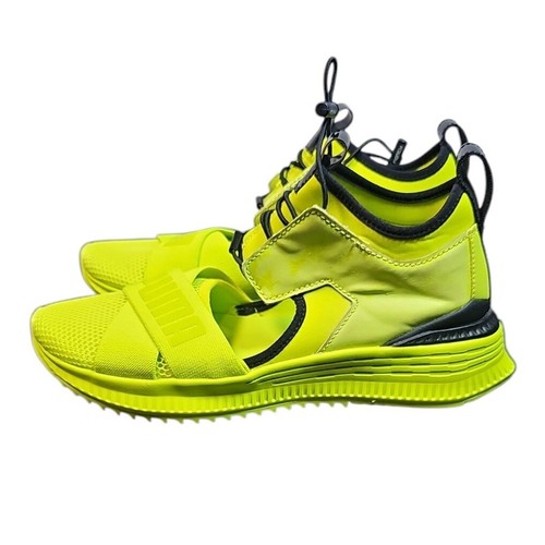 Puma Fenty by Rihanna Sandal Sneakers Lime Neon Yellow Drawstring Size 8.5 Rare - Picture 9 of 10