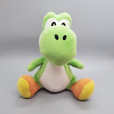 Yoshi Green Plush Stuffed Toy 8" Super Mario Brothers Nintendo 2017 GUC